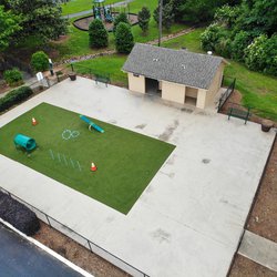 dog park at The Park at Sondrio located in Greenville, SC