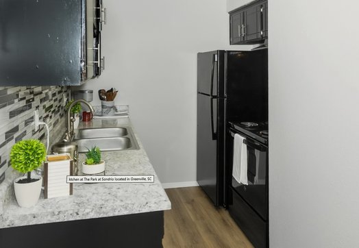 ktchen at The Park at Sondrio located in Greenville, SC